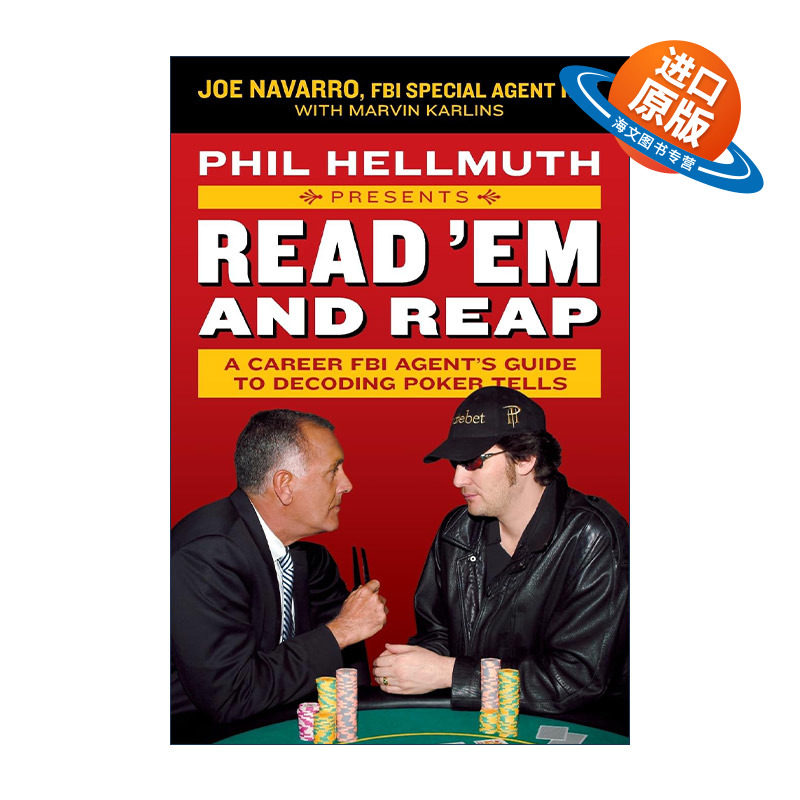 英文原版 Phil Hellmuth Presents Read 'Em and Reap 牌桌阅人术 FBI解读牌桌上的行为密码 英文版 进口英语原版书籍