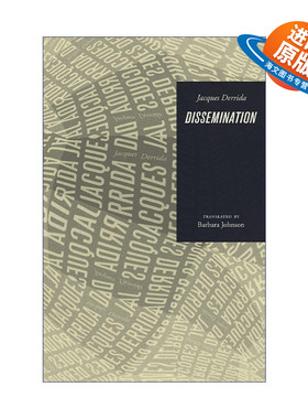 英文原版 Dissemination 播撒 传播 Jacques Derrida雅克·德里达 英文版 进口英语原版书籍