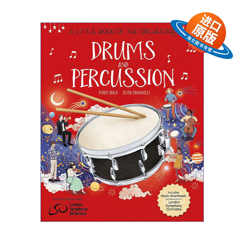英文原版 A Little Book of the Orchestra: Drums and Percussion 乐团小册子 鼓与打击乐 儿童启蒙精装绘本 进口英语原版书籍