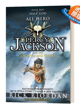 英文原版 Percy Jackson and the Lightning Thief The Graphic Novel 波西·杰克逊与神火之盗 漫画版1 英文版 进口英语原版书籍