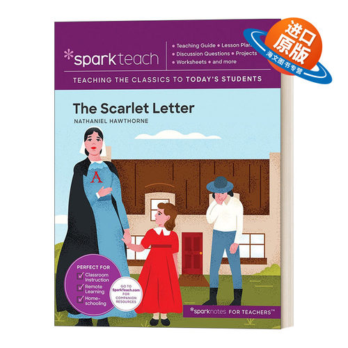 英文原版 SparkTeach The Scarlet Letter  红字 英文版 进口英语原版书籍