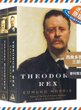 英文原版 Edmund Morris's Theodore Roosevelt Trilogy Bundle 西奥多 罗斯福三部曲 精装 英文版 进口英语原版书籍
