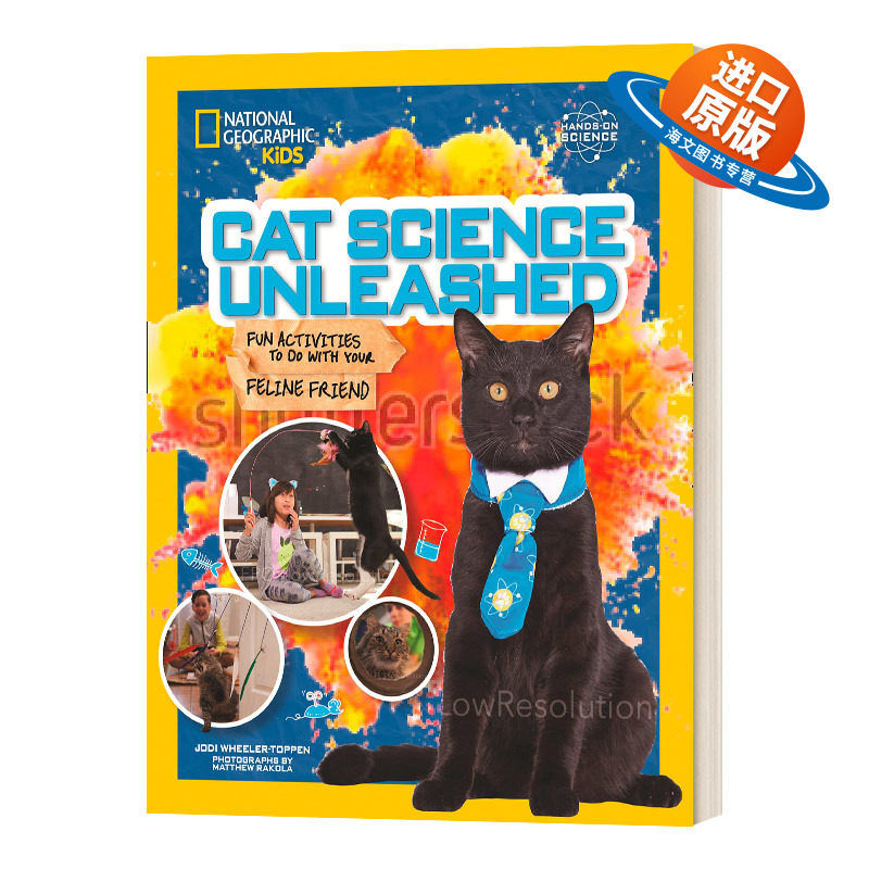 英文原版 Cat Science Unleashed 猫科学的释放 与你的猫朋友做有趣的活动 英文版 进口英语原版书籍儿童外文书