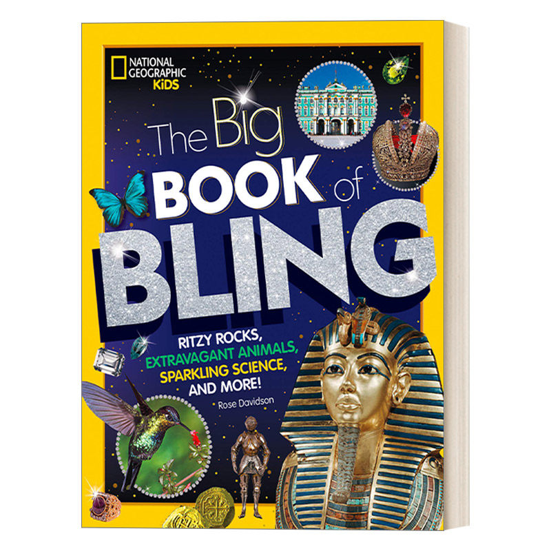 英文原版儿童读物 The Big Book of Bling岩石与宝石百科 精装儿童科普大书 美国国家地理 进口原版书籍