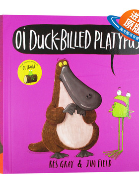 现货 进口英文原版 Oi Duck-billed Platypus Board Book 鸭嘴兽纸板书 儿童英语启蒙阅读绘本故事书