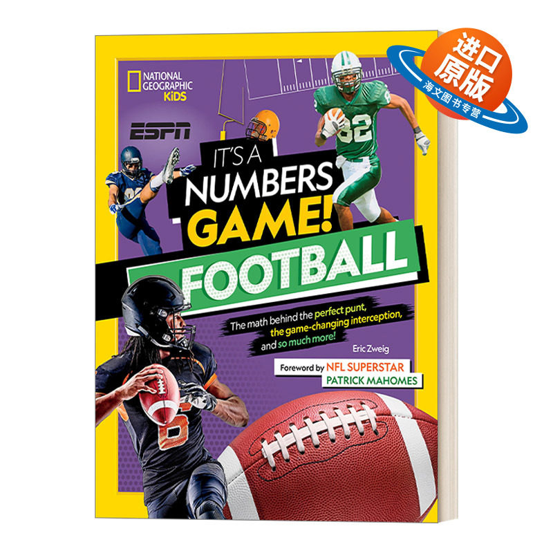 英文原版 It's a Numbers Game! Football  这是一个数字游戏 橄榄球 精装 儿童运动科普百科 美国国家地理 英文版 进口英语原版书