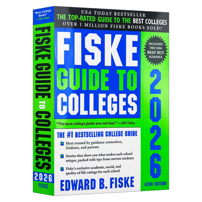 英文原版 Fiske Guide to Colleges 2026 费思克美国大学入学择校指南2026版 英文版 进口英语原版书籍