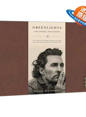英文原版 Greenlights Your Journal Your Journey 马修麦康纳自传 绿灯 你的日记你的旅程 精装 英文版 进口英语原版书籍