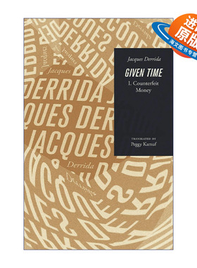 英文原版 Given Time 所给予的时间 时间与礼物的关系 Jacques Derrida雅克·德里达 英文版 进口英语原版书籍