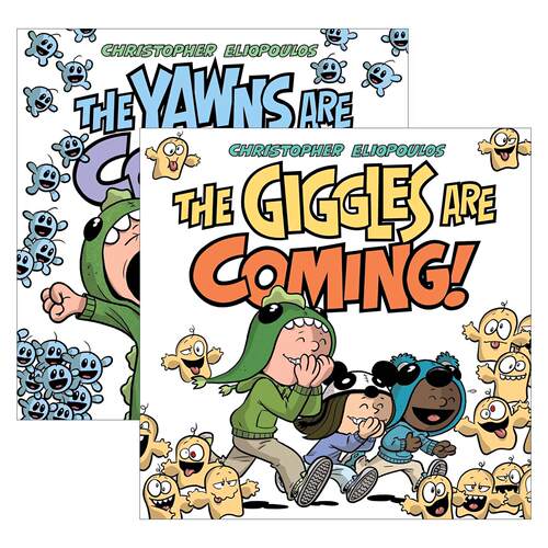 英文原版 The Yawns are Coming系列2册 儿童精装漫画绘本 英文版 进口英语原版书籍