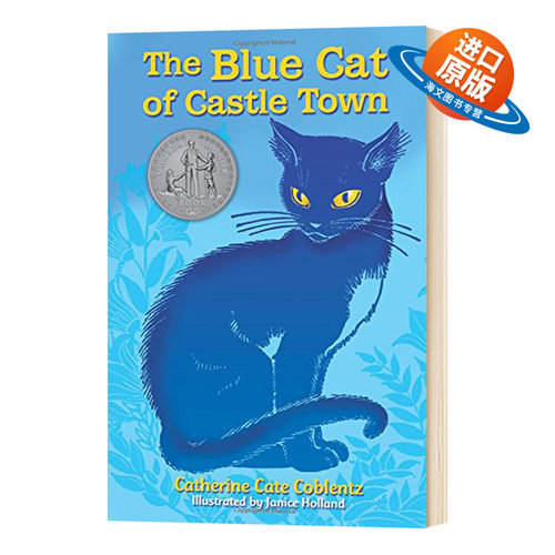城堡镇的蓝猫 英文原版 The Blue Cat of Castle Town 1950纽伯瑞银奖 英文版 进口英语书籍儿童外文书