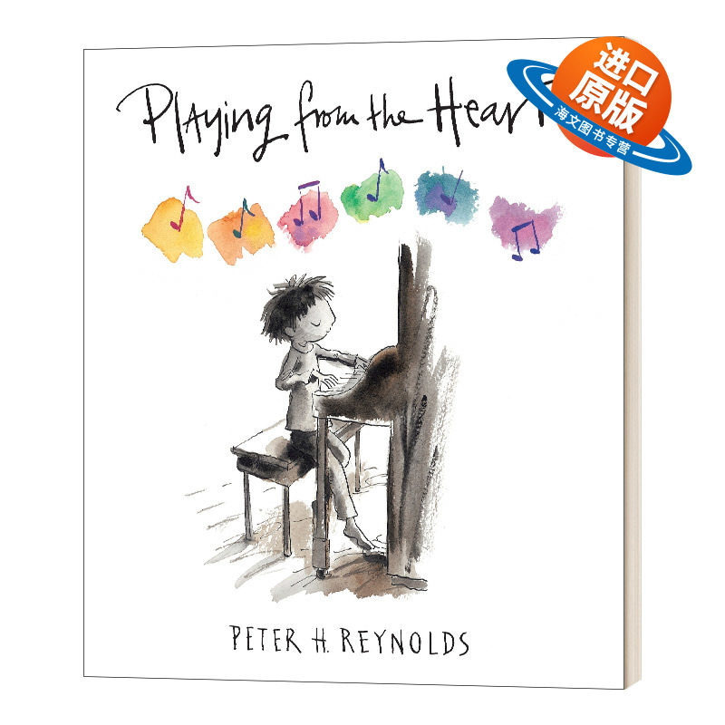 英文原版 Playing from the Heart 琴声如诉 纽约时报畅销书作者Peter H. Reynolds彼德 雷诺兹 精装儿童绘本 英文版 进口英语书籍