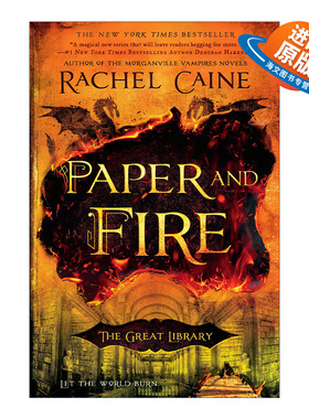 英文原版 Paper and Fire The Great Library 02 大图书馆系列2 纸张与火焰 青少年奇幻小说 Rachel Caine 英文版进口英语原版书籍