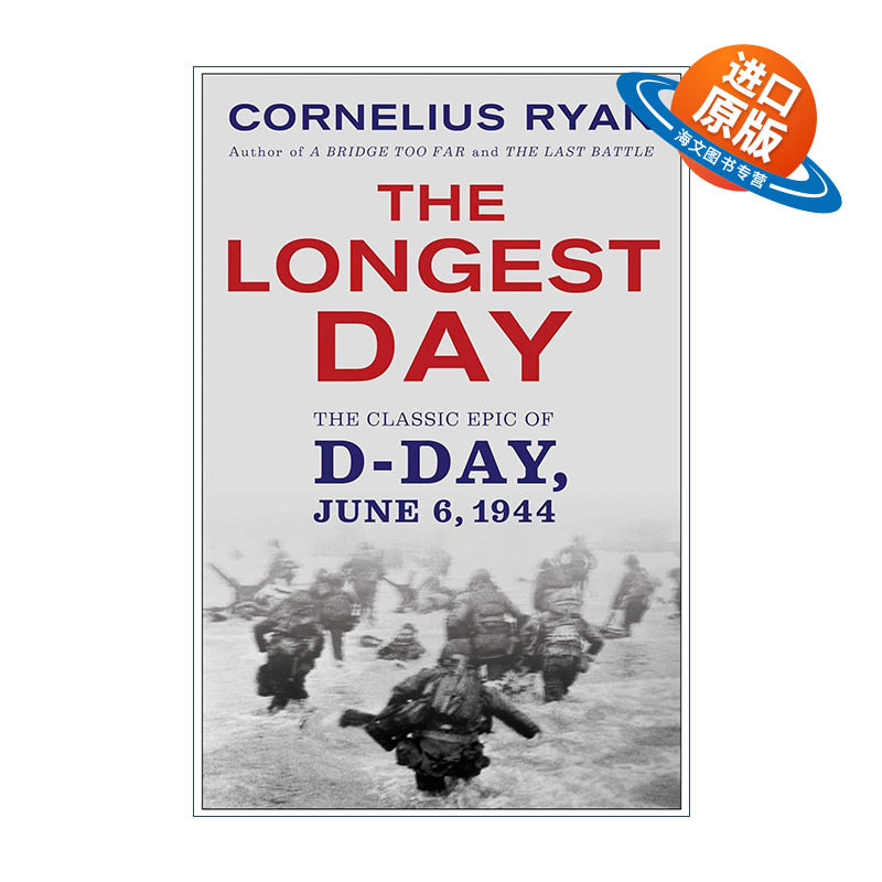 英文原版 Longest Day 二战史诗三部曲 最长的一天 1944诺曼底登陆 科尼利厄斯·瑞恩 英文版 进口英语原版书籍