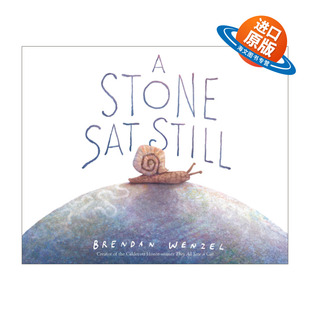 英文原版绘本 A Stone Sat Still 石头一动也不动 凯迪克奖得主布兰登·文策尔 英文版 进口英语原版书籍