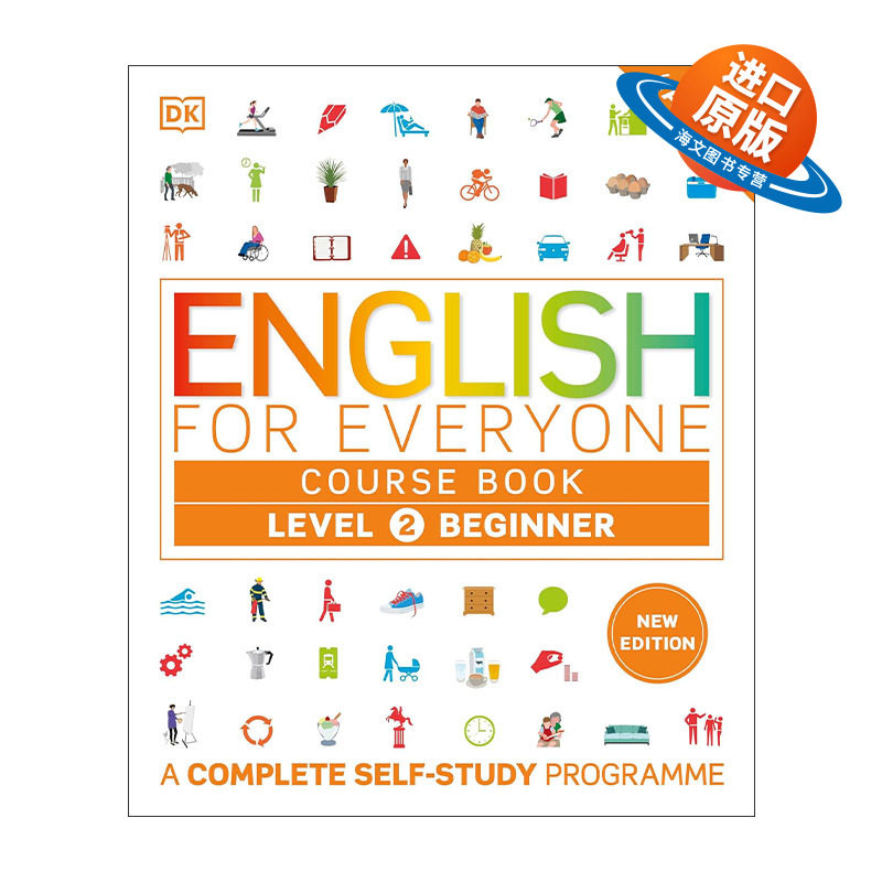 英文原版 English for Everyone Course Book Level 2 Beginner DK人人学英语2新版 初级自学教材 附线上音频 进口英语原版书籍