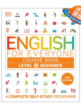 英文原版 English for Everyone Course Book Level 2 Beginner DK人人学英语2新版 初级自学教材 附线上音频 进口英语原版书籍