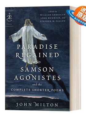 英文原版 Paradise Regained Samson Agonistes and the Complete Shorter Poems 复乐园 力士参孙和短诗集 英文版 进口英语书籍