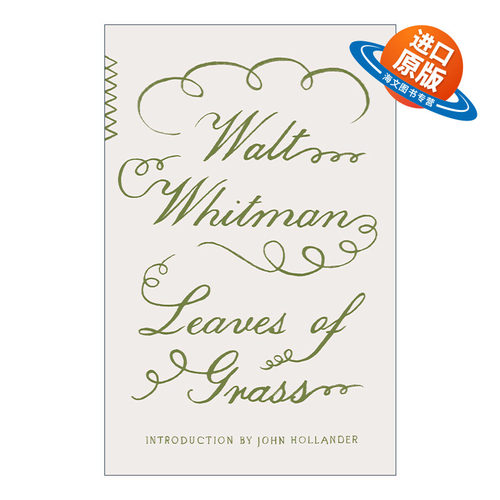 英文原版 Leaves of Grass Vintage Classics 草叶集 诗歌 沃尔特·惠特曼Walt Whitman 英文版 进口英语原版书籍