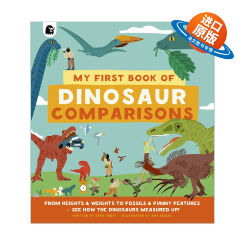 英文原版 My First Book of Dinosaur Comparisons 我的第一本恐龙书 恐龙比较 精装 英文版 进口英语原版书籍