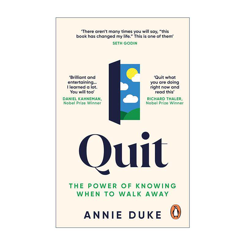 英文原版 Quit 知难而退 懂得适时退出的力量 安妮·杜克 世界扑克牌手教你学会放弃 英文版 进口英语原版书籍