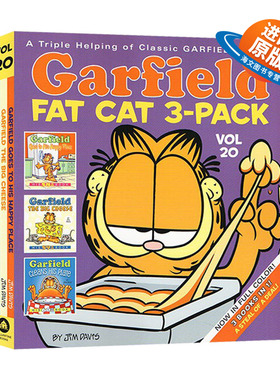 英文原版 Garfield Fat Cat 3-Pack #20 加菲猫漫画三合一 20 英文版 进口英语原版书籍