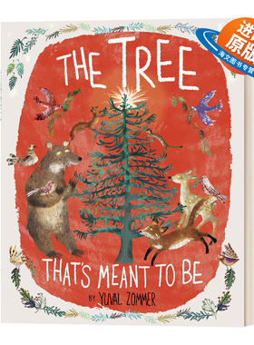 英文原版 The Tree That’s Meant to Be 那棵命中注定的树 儿童圣诞主题精装绘本 脚下的世界作者 尤瓦•左墨 Yuval Zommer 正版