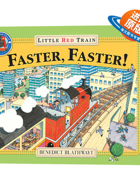 英文原版绘本 Little Red Train Faster  Faster 红色小火车 更快点 英文版 进口英语原版书籍