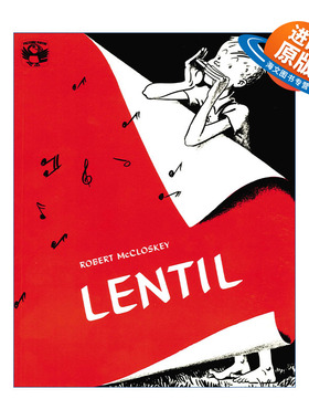 英文原版绘本 Lentil Picture Puffin Books 吹口琴的蓝特尔 儿童绘本 凯迪克金奖得主Robert McCloskey 英文版 进口英语原版书籍