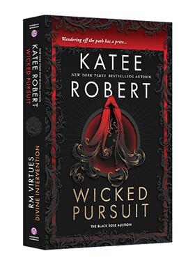 英文原版 Wicked Pursuit & Divine Intervention 黑玫瑰拍卖系列合集 邪恶追求 神圣干预 奇幻小说 Katee Robert进口英语原版书籍