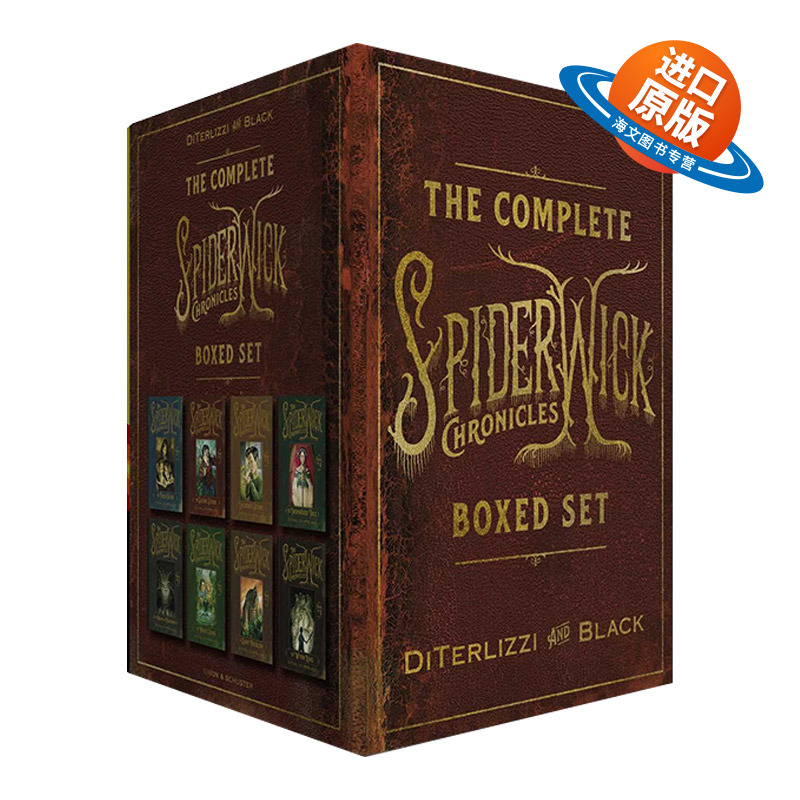 英文原版 The Complete Spiderwick Chronicles Boxed Set 奇幻精灵历险记共8本 英文版 进口英语原版书籍
