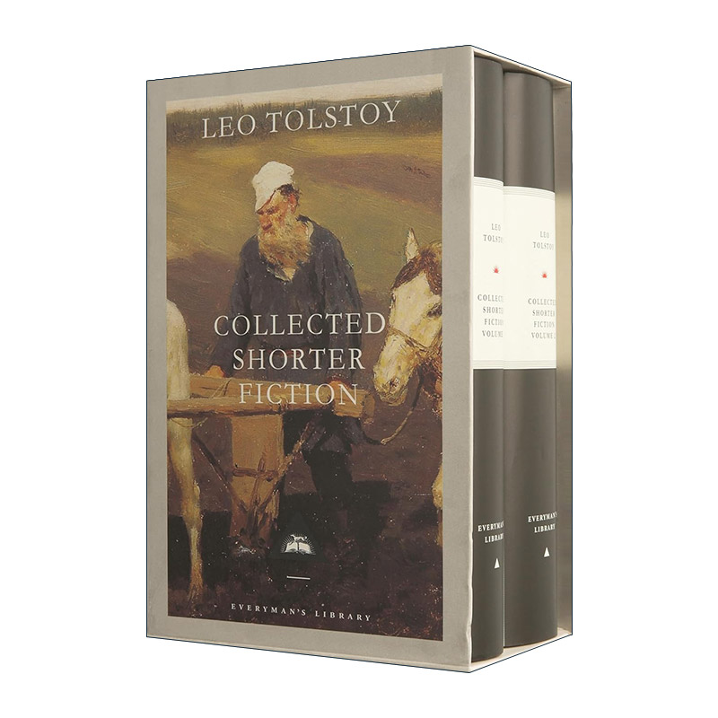 英文原版 Collected Shorter Fiction Boxed Set 托尔斯泰较短篇小说集 Everyman精装收藏版两卷盒装 英文版 进口英语原版书籍