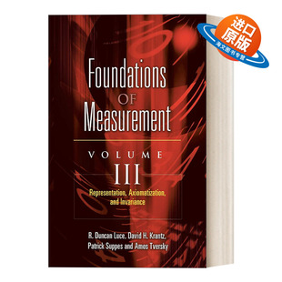 英文原版 Foundations of Measurement Volume III 测量基础卷三 表示、公理化和不变性 Dover数学丛书 英文版 进口英语原版书籍