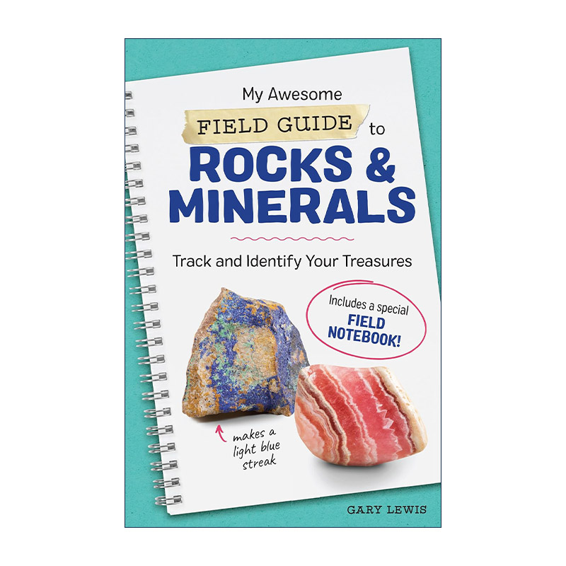 英文原版 My Awesome Field Guide to Rocks and Minerals 我超棒的岩石矿物野外指南 儿童自然科普百科 英文版 进口英语原版书籍
