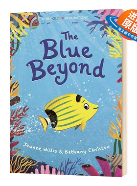 蓝色的超越 英文原版 精装 The Blue Beyond 真彩阅读系列 英文版儿童英语桥梁章节书 进口漫画插画故事绘本 儿童文学书籍