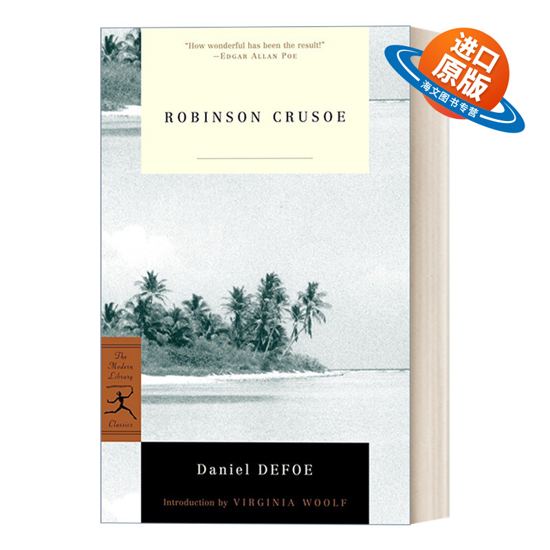 英文原版 Robinson Crusoe Modern Library Classics 鲁滨逊漂流记 Daniel Defoe丹尼尔·笛福 兰登书屋现代图书馆经典系列进口书