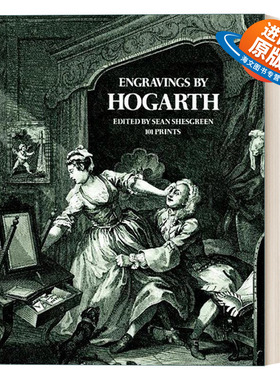 英文原版 Engravings by Hogarth 霍加斯版画101幅 英国绘画之父 英文版 进口英语原版书籍