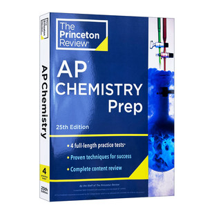 英文原版 Princeton Review AP Chemistry Prep 25th Edition 普林斯顿评论AP化学 第25版 2024 英文版 进口英语原版书籍
