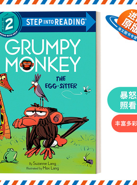 英文原版 Step into Reading 2 Grumpy Monkey The Egg-Sitter 暴怒猴照看蛋 企鹅兰登分级读物 英文版 进口英语原版书籍