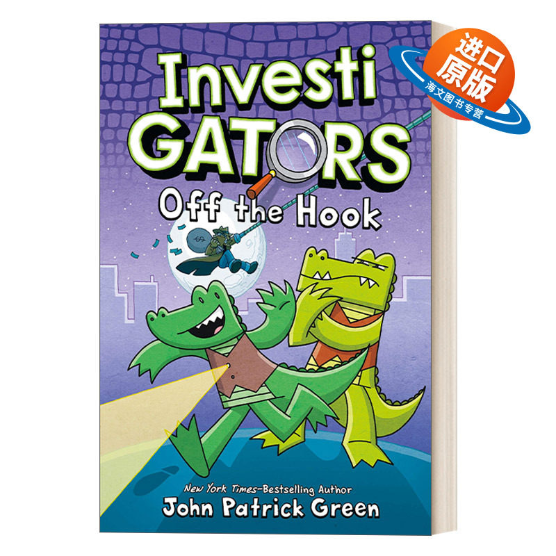 英文原版 InvestiGators Off the Hook 鳄鱼侦查员3 精装 全彩漫画书绘本 故事图画本 中小学英语课外阅读 英文版 进口英语原版书
