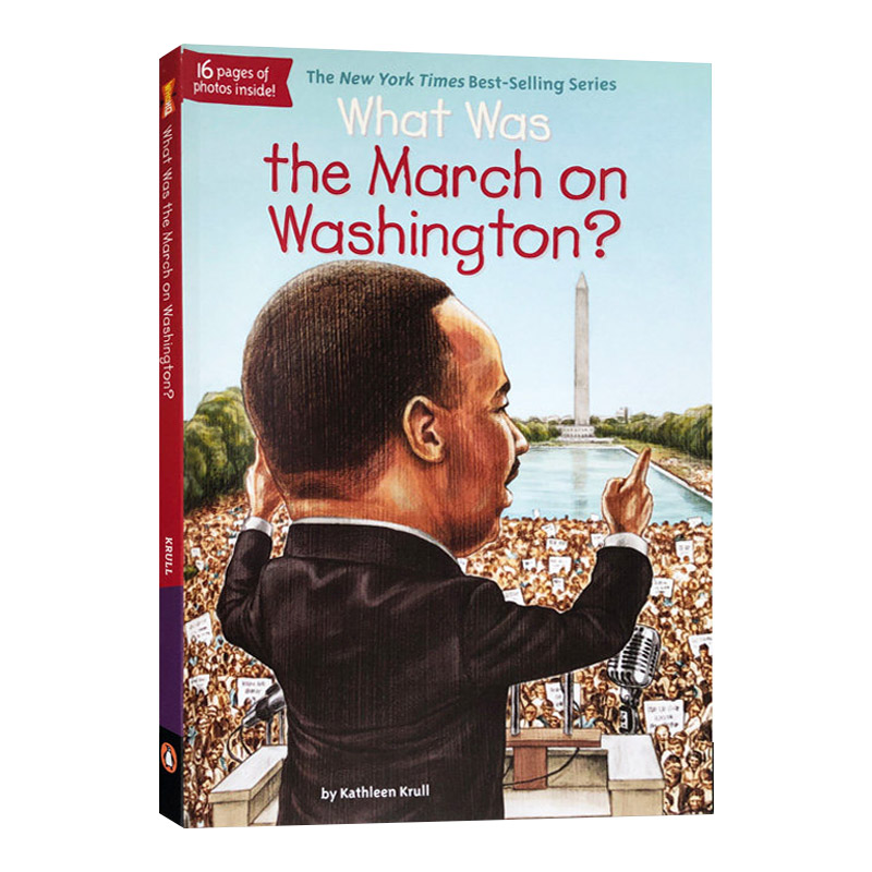 英文原版 What Was the March on Washington 和平抗议 马丁路德金 英文版 进口英语原版书籍