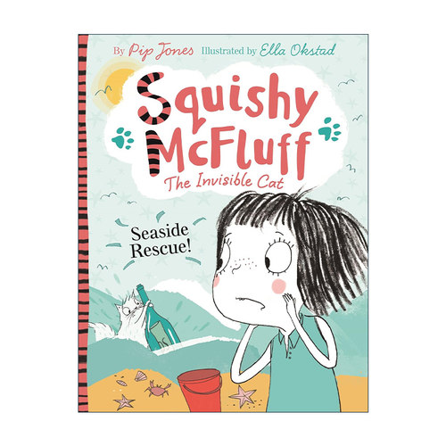英文原版 Squishy McFluff Seaside Rescue 我的假想朋友隐形猫-海滩大救援 英文版 进口英语原版书籍