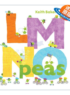 英文原版 LMNO Peas 豌豆系列 从A到Z的字母大冒险 精装图画书 英文版 进口英语原版书籍
