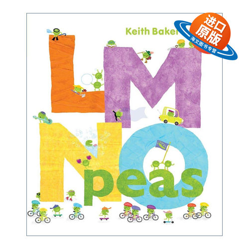 英文原版 LMNO Peas 豌豆系列 从A到Z的字母大冒险 精装图画书 英文版 进口英语原版书籍