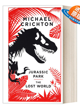 英文原版 Jurassic Park-Exp-Prop 侏罗纪公园+失落的世界 皮封合订本 精装收藏版 Michael Crichton 英文版 进口英语原版书籍