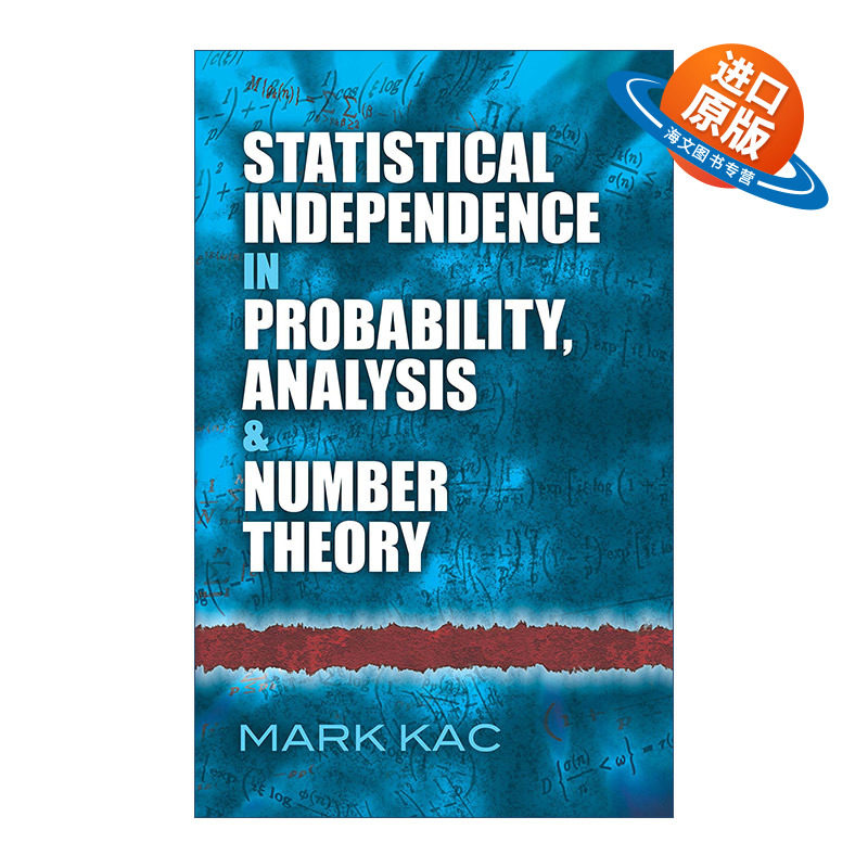 英文原版 Statistical Independence in Probability Analysis and Number Theory 概率 分析与数论中的统计独立性 数学与逻辑作者