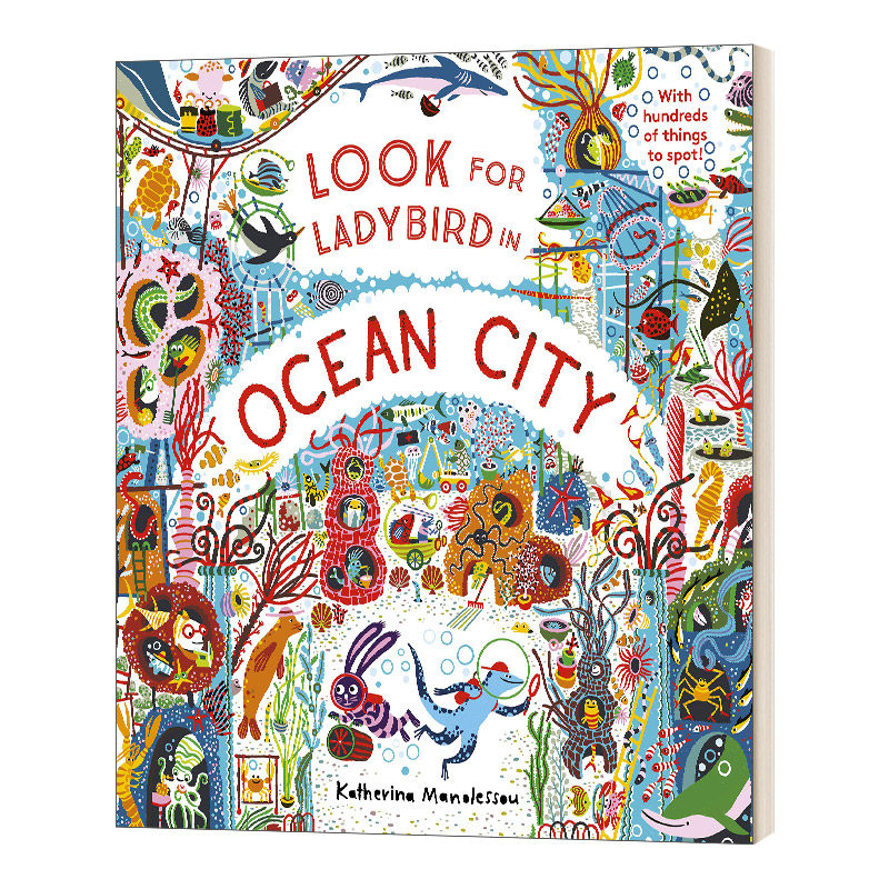 英文原版 look for ladybird in ocean city 在大洋城寻找瓢虫 精装