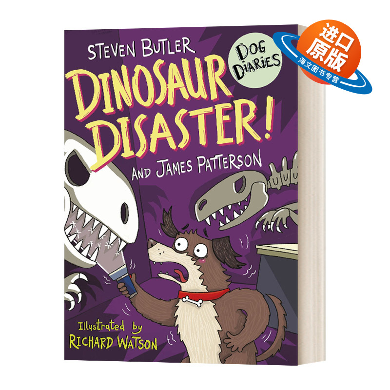 英文原版 Dog Diaries 6 Dinosaur Disaster 狗狗日记#6 英语课外阅读章节桥梁漫画书 英文版 进口英语原版书籍儿童外文书