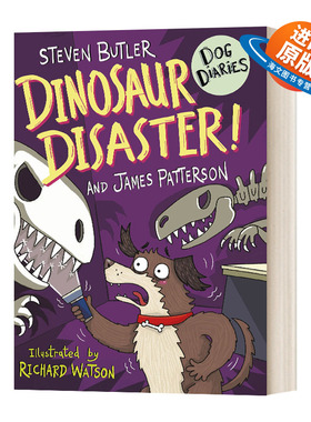 英文原版 Dog Diaries 6 Dinosaur Disaster 狗狗日记#6 英语课外阅读章节桥梁漫画书 英文版 进口英语原版书籍儿童外文书
