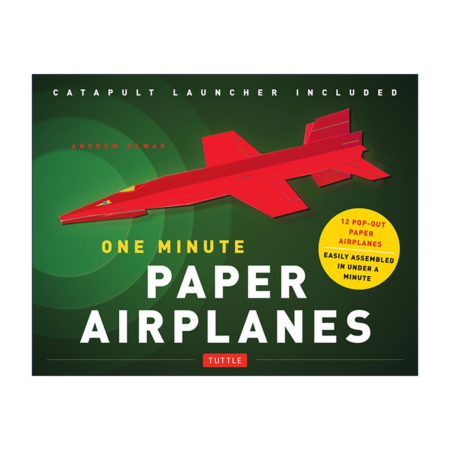 英文原版 One Minute Paper Airplanes Kit 一分钟纸飞机折纸工具包 可弹出式飞机 Tuttle 英文版 进口英语原版书籍